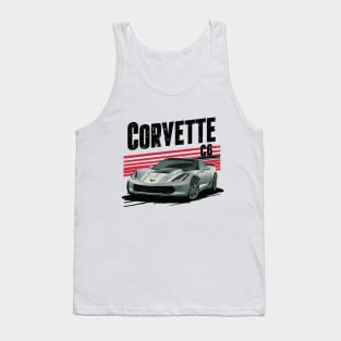 Corvette C6 Z06 JDM Drift Vintage Car Tank Top